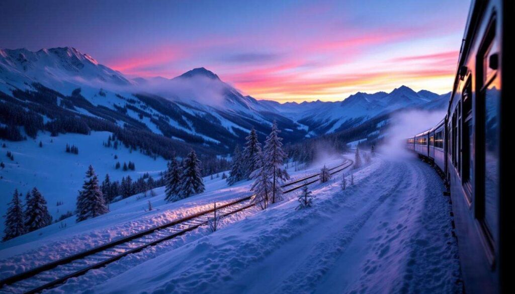 Arrivée par train de nuit au pied des stations : "C'est un réveil de rêve au pied des montagnes