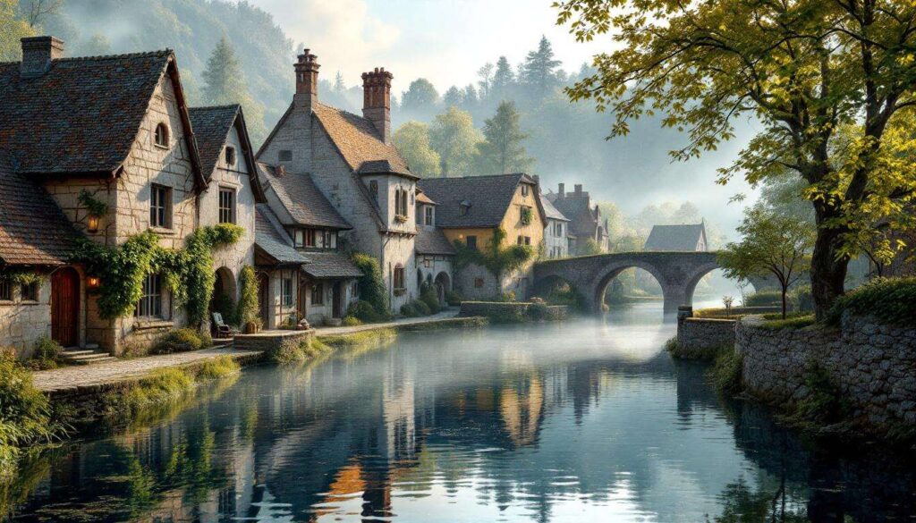 À moins de 2 h de Paris, découvrez ce village médiéval entouré d’eau, classé parmi les plus beaux de France