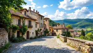 Aux portes du Parc des Cévennes, ce village médiéval est l’un des plus beaux du Sud