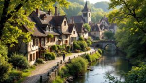 À moins de 2h d’Orléans, découvrez ce village médiéval entouré d’eau et classé parmi les plus beaux de France
