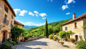 Aux portes du Parc des Cévennes, ce village médiéval est l’un des plus beaux du Sud