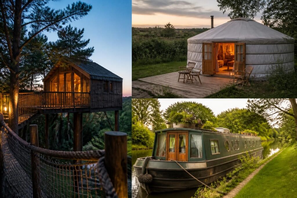 Hébergements insolites en Bretagne : cabanes, yourtes et péniches